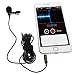 BluQbt Lavalier Lapel iPhone Microphone - Professional High Audio Quality Clip On Lav Mic for YouTube Camera Vlogging with 118