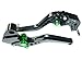 LUO CNC Short Brake Clutch Levers for Kawasaki ZX6R/636 2007-2016,Z750R 2011-2012,Z1000 2007-2016,Z1000SX/NINJA 1000/Tourer 2011-2016,ZX10R 2006-2015-Black
