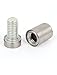 Uxcell a15041500ux0339 Advertisement Fixing Screws Glass Standoff Pins 12mmx20mm (Pack of 30)