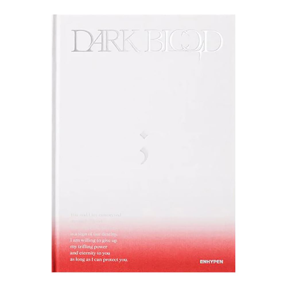EN HYPEN DARK BLOOD (NEW Version) 4th Mini Album CD-R+Photobook+Photocard+Message Photocard+Sticker+Postcard+Bookmark+Poster with Lyrics