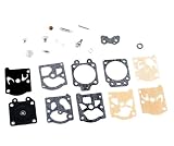 Podoy K20-WAT Carburetor Rebuild Kit for Walbro Carb Echo Homelite Husqvarna Chainsaw String Trimmer Diaphragm Gasket Needle Repair Carb Kit