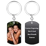 VIBOOS Custom Dog Tag Keychain Custom Engraving
