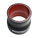 Ronteix Universal ID 3 Inch to 2.5 Inch 4-Ply Reducer Coupler Silicone Hose (76MM to 63MM,Red/Black)
