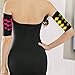 2-in-1 Women's Elastic Compression Arm Sleeves - Slimming Shapers for Weight Loss & Sport Fitness, Black + Nude