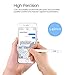 Zspeed Fine Point Stylus,1.45mm High Precison and Sensitivity Point Capacitive Stylus with Pocket Clip, for Touch Screen Device Tablet/Smartphone iPhone, iPad … (white1)