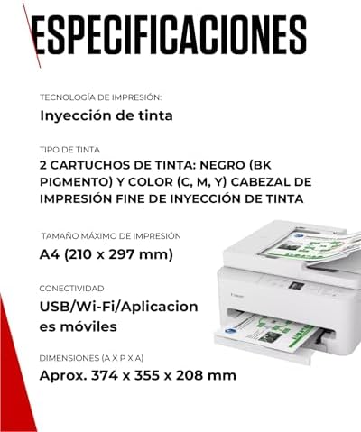 PIXMA TS7550I - Impressora tudo-em-um com conectividade Wi-Fi, ADF de 35 folhas e ecrã OLED de 1,42" | Sem fios para impressão fácil a partir do seu smartphone PIXMA Print Plan