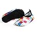 JIASUQI Baby and Kids Athletic Sneakers Barefoot Water Shoes for Beach Swim Pool,Plaid Pink 6-12 Months