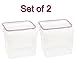 Snapware 1098422 17 Cup Medium Rectangle Storage Container Set of 2