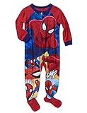 Marvel Spiderman Spidey Baby Toddler Boy's 12m - 5t Footed Pajamas