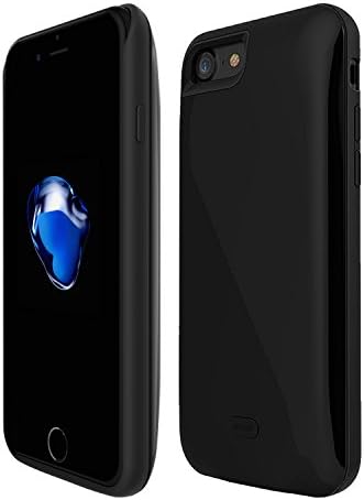 iPhone 7 Battery Case, B1ST Ultra Slim Charger Case 5200 mAh Rechargeable Power Bank Case External Battery Backup Charging cover for iPhone 7 4.7 inch (Black)