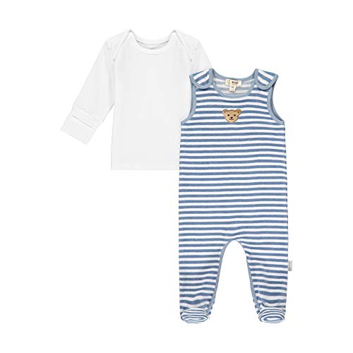 Steiff Unisex Baby Mit Süßer teddybärapplikation Set Strampler + T-Shirt Langarm GOTS – Bild 3