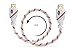 Ultra Clarity Cables 4K HDMI Cable 1.5FT [2 Pack], High Peed Hdmi Cables with Braided Cord & Gold Connectors, 4K @ 60Hz, Ultra HD, 2K, 1080P, ARC & CL3 Rated for Roku TV/PS5/HDTV/Blu-ray/Xbox One