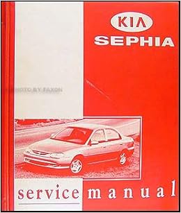 1998 2000 Kia Sephia Repair Shop Manual Original Kia Amazon Com Books