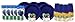 Preserve On the Go Tableware Set, 120 Pieces, Midnight Blue