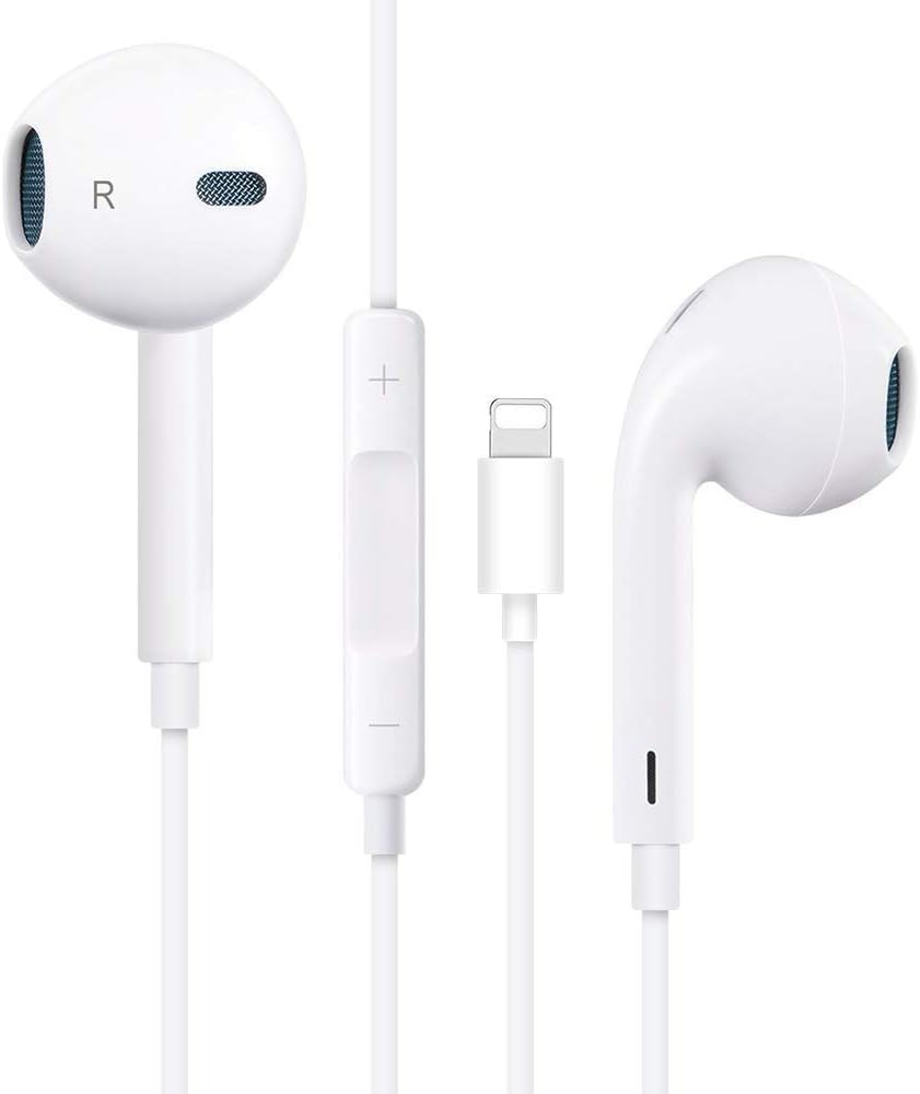 Earphones, with Microphone Earbuds Stereo Headphones and Noise Isolating Headset Made Compatible with iPhone Xs/XS Max/XR/X/8/8 Plus/7/7 Plus Earphones -04