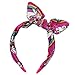Girls Headband Unicorn DIY Satin Fabric Wrapped Hairband Printed Hair Hoop