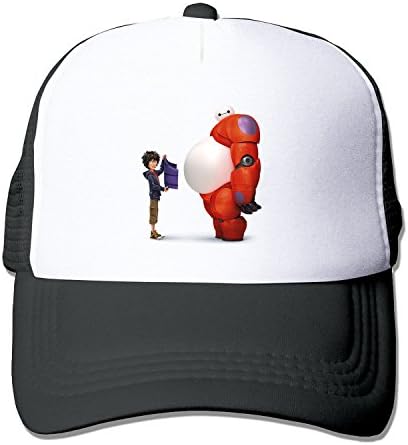 LIANBANG big hero 6 baymax Together Adjustable Printing Mesh Cap Unisex Adult Sun Visor Baseball Mesh Hat