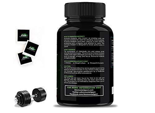 image for AmmoniaSport Athletic Smelling Salts - Pouches (20) - Ammonia Inhalant