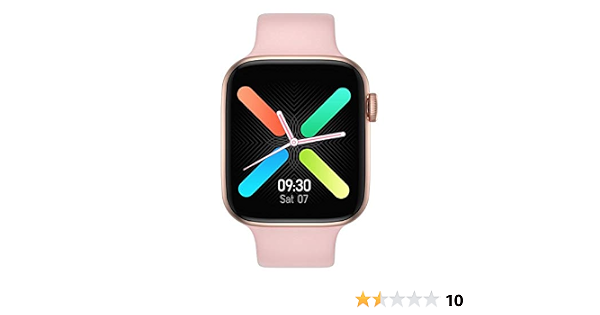 FT50 Smart Watch 1.54 Inch Full Touch Screen Bluetooth Call Push  Notifications Size 44 MM With Detachable Silicone Band For IOS \u0026 Android -  Rose Gold/Pink: Buy Online at Best Price in