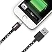 [Apple Authorized - MFi Certified] Wires That Work Braided Lightning to USB Cable 4ft (Four Feet) / 1.2m for iPhone 6s / 6 / 5s / 5c / 5, iPad Air/Mini / mini2 / 4th gen, iPods (Braided Black)