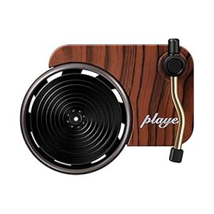 Buyfunny01 Geurdispenser voor binnen, mini-platenspeler, vorm, ventilatie, universeel, niet giftig, voor auto, parfum…