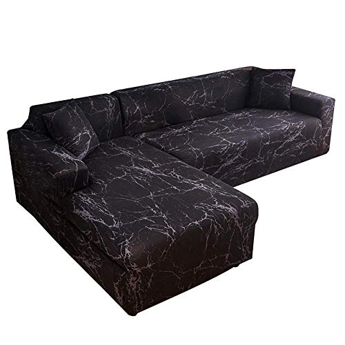 L-shaped Elastic Sectional Sofa Cover Sets,L Shape Stretch Furniture Cover,Sectional/Corner Couch Covers,Comfortable Corner Sofa Slipcover Protector,59-76 inch