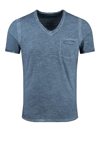 KEY LARGO Soda Nuovo Scollo a V T-Shirt, Flintstone Blu (1233), XXL Uomo