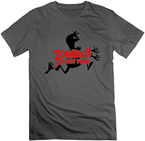 Men's Zombies Hate Fast Food Short-Sleeve T-shirt DeepHeather S