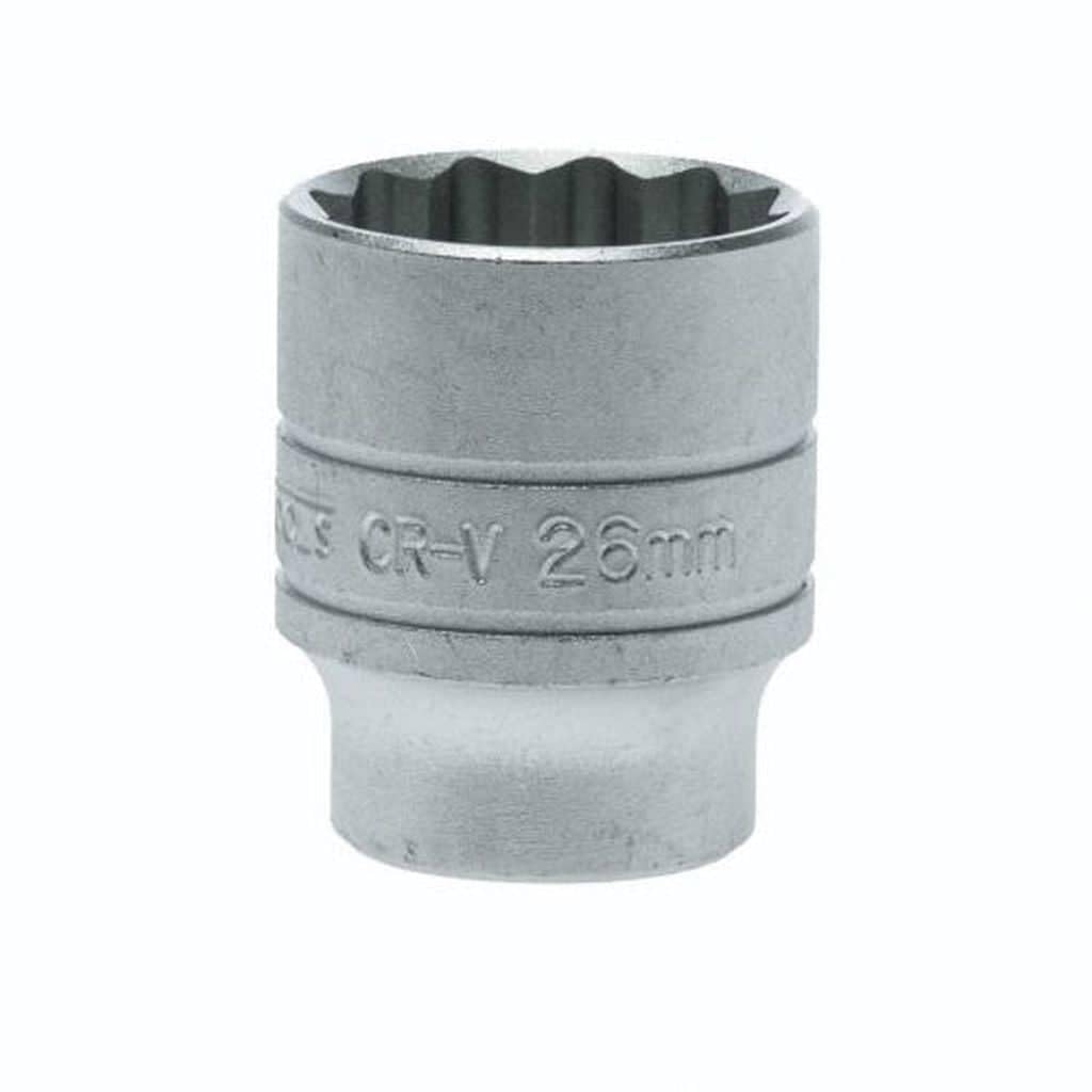 Teng M120526 26mm 1/2-inch 12-Point Socket Bi-Hexagon Drive