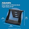 Kensington-Easy-Riser-Portable-Ergonomic-Laptop-Cooling-Stand12-17for-Windows-Mac-devices-such-as-DellToshibaHPSamsung-MacBookLenovo-with-Secure-Fit-and-SmartFit-System-Black-K52788WW Kensington Easy Riser Portable Ergonomic Laptop Cooling Stand(12"-17")for Windows & Mac devices such as Dell,Toshiba,HP,Samsung, MacBook,Lenovo with Secure Fit and SmartFit System - Black (K52788WW)