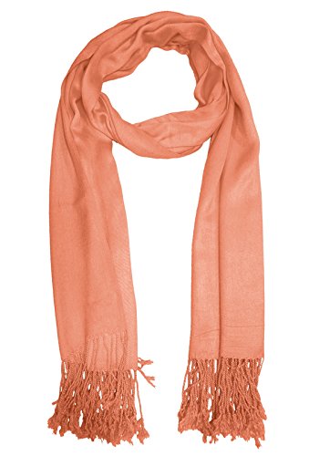urban-trendz latest collection of satin pashmina scarf stole duppatta shawl with twisted fringes in superfine quality (summer colours) ut2338