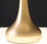 MiniSun Modern Chrome Teardrop Touch Table Lamp Set of 2 with Blue Fabric view 8