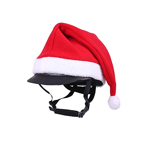 Unisex Winter Christmas Cap for Riding Helmets Red One Size