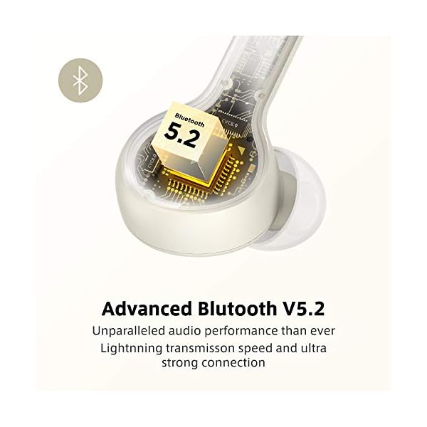 Wireless Earbuds, Upgraded Boltune Bluetooth V5.2 in-Ear Stereo Bluetooth Headphones, USB-C Quick Charge, IPX8…