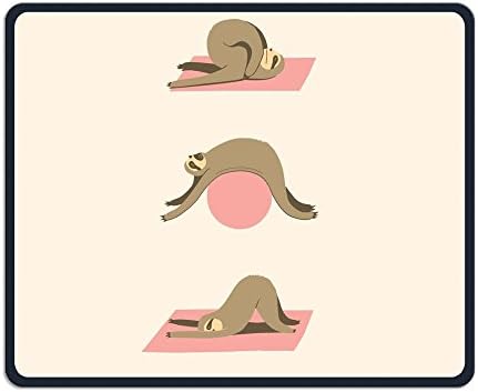 Gaming Mouse Pad, Sloth Yoga Mouse Pads, Non Slip Lightweight Premium-Textured Mouse Pad Mat For Women Men At Home Or Work Fathers Day Gifts