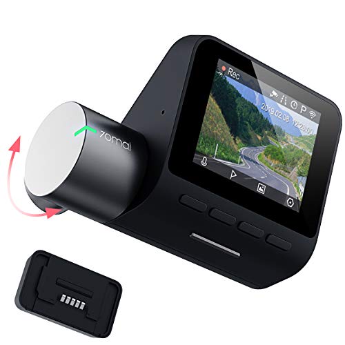 70mai Dash Cam, 1944P FHD Front Car Dash Camera with GPS Module, Voice Control, Parking Monitor, APP Control Dashboard Camera Recorder, WDR, G-Sensor, 140° Wide Angle Car Smart DVR with Night Vision