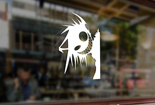 25cm An evil grin peeping Vinyl Stickers Funny Decals Bumper Car Auto Computer Laptop Wall Window Glass Skateboard Snowboard Helmet