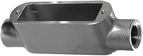 Calbrite - S62000CE00 - C-Style 2 Conduit Outlet Body with Cover, Threaded Stainless Steel, 77.0 cu. in.