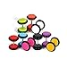BodyJ4You Earrings Lot of 14 Pieces Multi-Color Acrylic Fake Plugs Kit 0G Gauges Look (7 Pairs)
