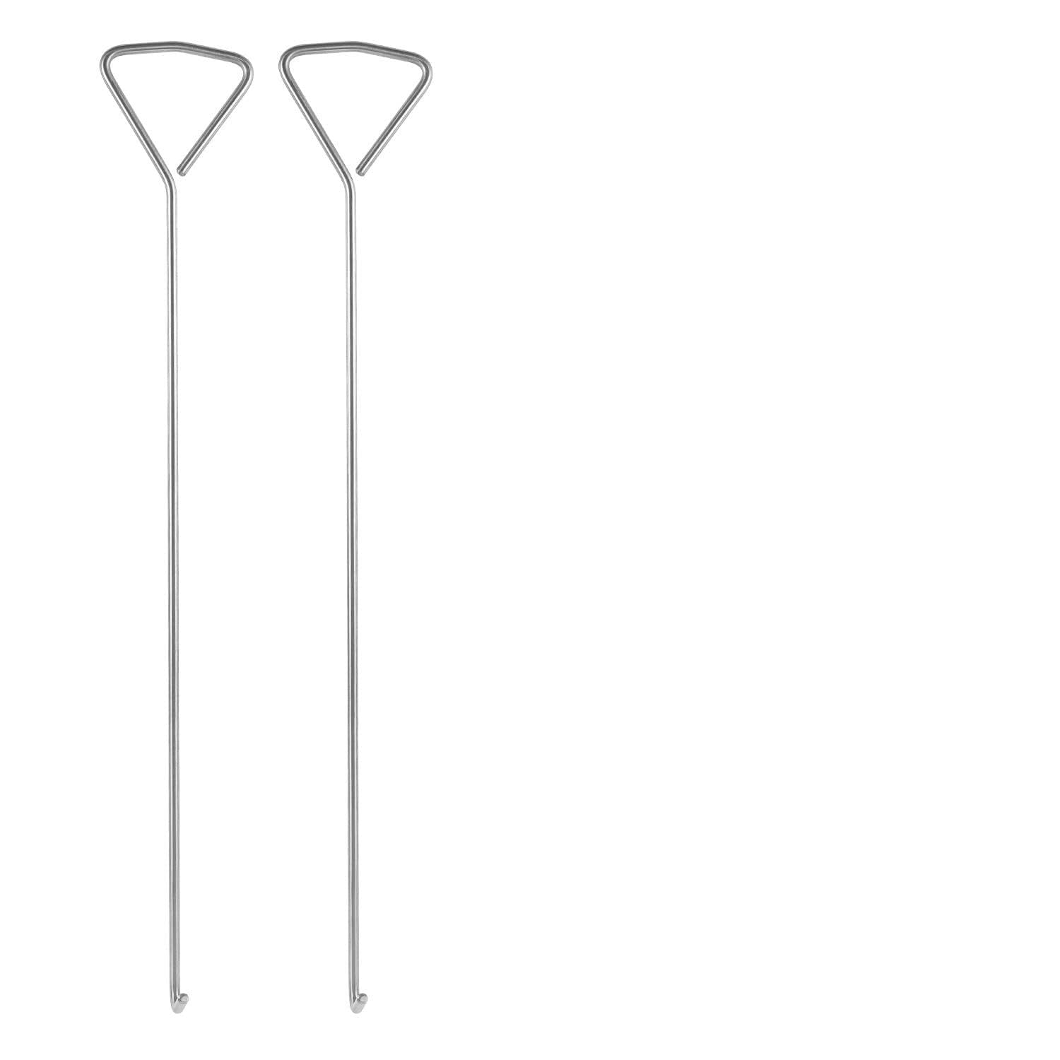 Manhole Cover Hooks Duct Hooks with Tip 800 mm Steel for Duct Cover Pack of 2