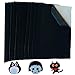 Onepine 12 PCS Self Adhesive Felt Sheets 8.3 x 11.8 inch (21x30cm) Black Felt Fabric Perfect for Switch Protection Covers, Table and Chair Corner Protection Pad and DIY Art Craft Making