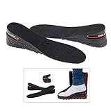 Pixnor 3-Layer Air up Height Increase Elevator Shoes Insole Lift Kit - 7 cm (approximately 2.8 inches) Heels Inserts for Men and Women