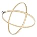 Caydo 5 Pieces Embroidery Hoop Set Bamboo Circle Cross Stitch Hoop Ring