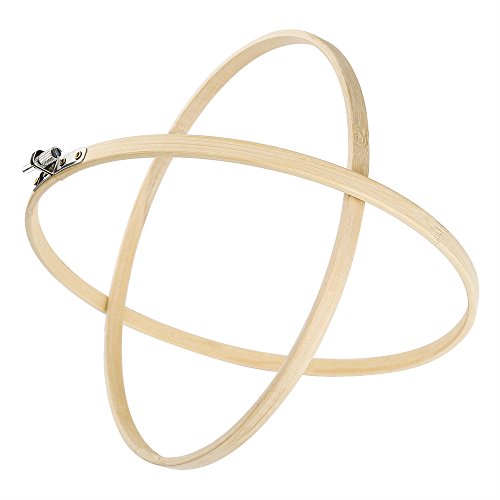Pllieay 6 Pieces 6 Sizes Embroidery Hoops 4 inch to 10 inch Bamboo
