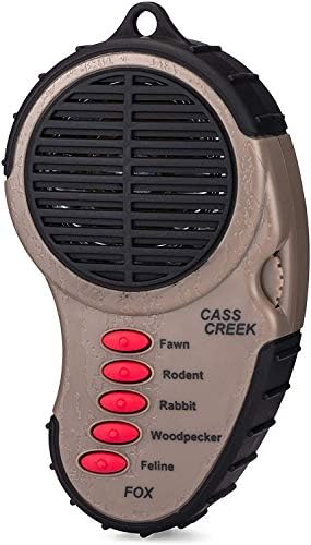 Cass Creek Ergo Fox Call Handheld Electronic Game Call, CC096, Compact Design, 5 Calls In 1, Expert Calls for Everyone