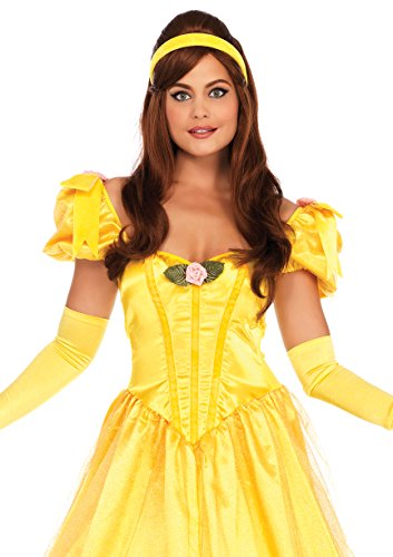 Adult Belle Princess Costumes - Leg Avenue Women's Costume, Yellow,