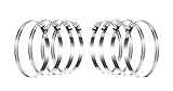 GLIDESTORE 8-Inch Stainless Steel Hose Clamps, Duct Clamps, Dryer Vent Hose Clamp, Pipe Clamp, Worm Gear Clamps, Large Hose Clamps (Pack of 8)