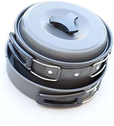Tekma Sport - Lightweight Camping Cookware and Mess Kit for your Backpack With Free Bonus All Purpose Spoon Fork and Knife Cooking Utensils