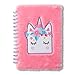 Tri-Coastal Design Fuzzy Sweet Unicorn Journals for Girls Kids Journal with Unicorn Patch - Spiral Bound Hardcover Notebook / Diary with 120 Pages of Lined White Paper for Writing and Drawing