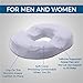 Donut Pillow Hemorrhoid Seat Cushion - Orthopedic Memory Foam – Contoured Luxury Comfort, Pain Relief and Supports Prostate, Pregnancy, Post Natal Sciatica Coccyx, Surgery & Tailbone Pressure Dr Flink